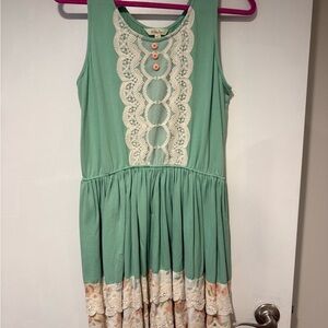 Matilda Jane- VINTAGE Rare- Womens Size M - EUC Ruffle Dress